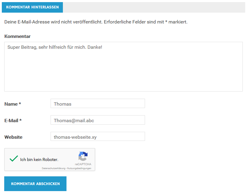 Google Captcha Plugin - Kommentare gegen Spam schützen