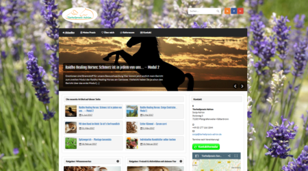 Neue Webseite der Tierheilpraxis Adrion