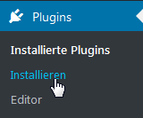 Wordpress Plugins installieren